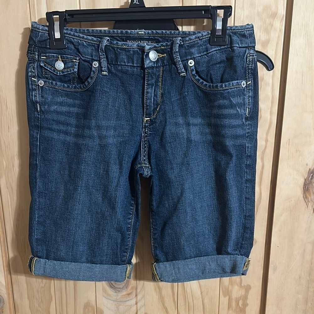 Banana Republic Denim Cuffed Shorts